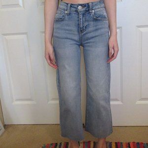 Refuge High-Rise Cropped Wide Leg Jean